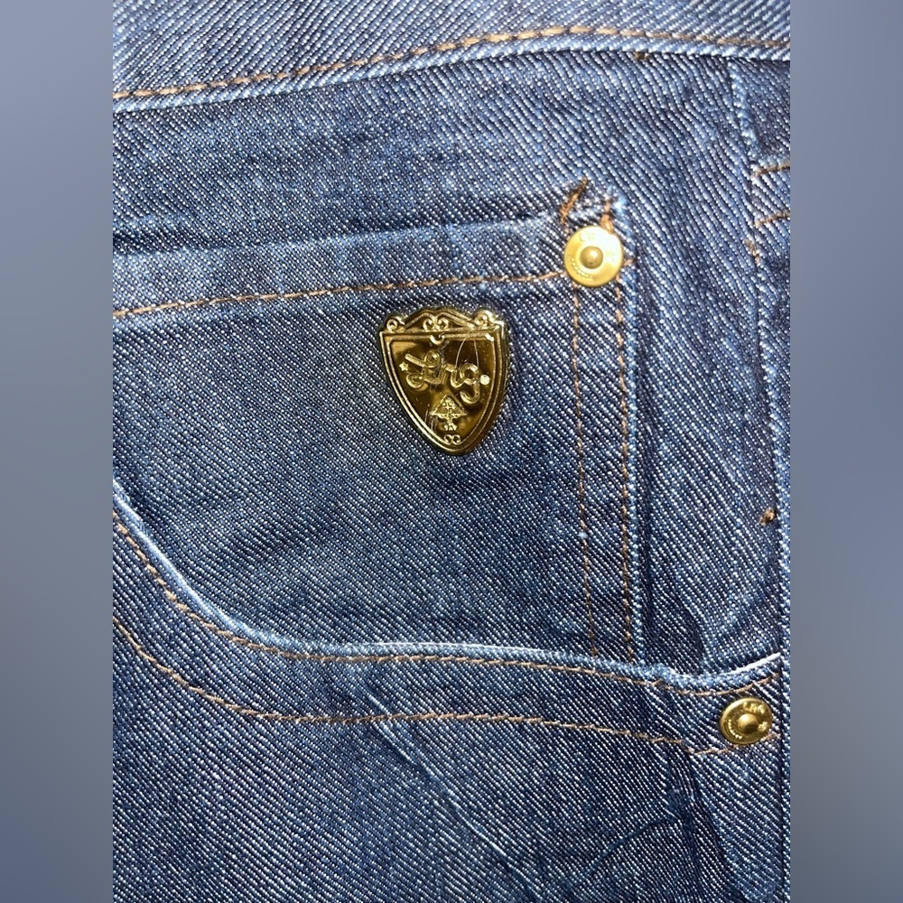 Vintage LRG Jeans by Lrg Roots and Equipment Men Embroidered Hip Hop 42x34 Baggy - Picture 5 of 9